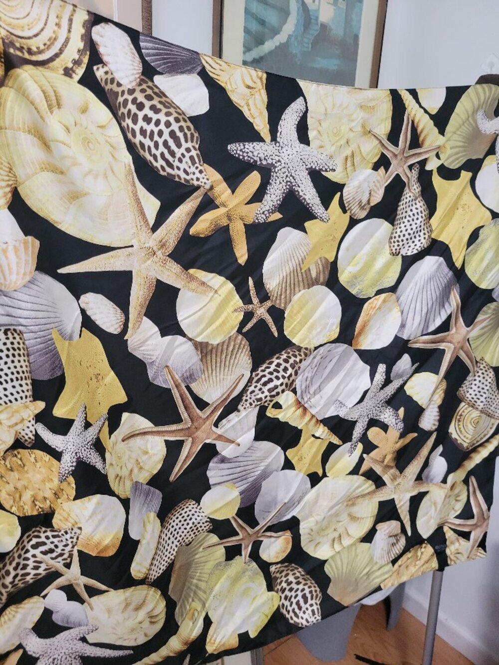 Echo 100% Silk Seashells Scarf